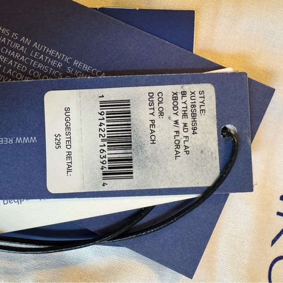 Rebecca Minkoff Blythe Medium Floral Flap Crossbody - Dusty Peach - Picture 2 of 10